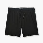 black lounge short with drawstrings