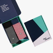 Monogram sock box 6 pack of socks.