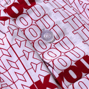 Thank You pattern detail texture.